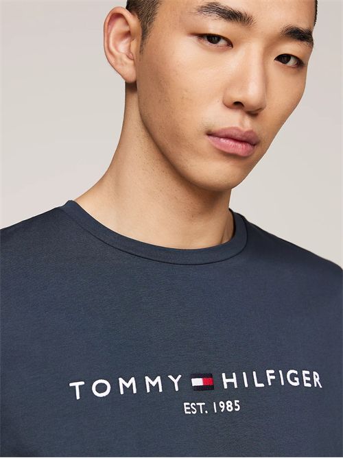 t-shirt uomo blu TOMMY HILFIGER | MW0MW11797POM